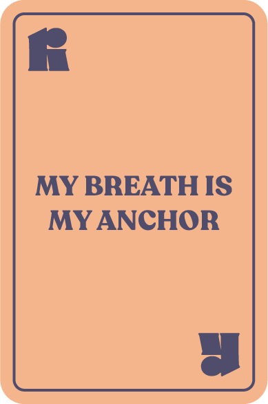 My breath is an anchor